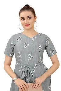 Cozke Enterprise||Printed Western Dress for Women||Casual Dress||Affordable 3 by 4 Sleeves Dress-thumb3