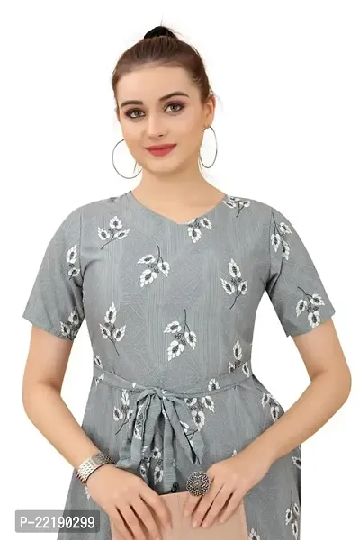 Cozke Enterprise||Printed Western Dress for Women||Casual Dress||Affordable 3 by 4 Sleeves Dress-thumb4
