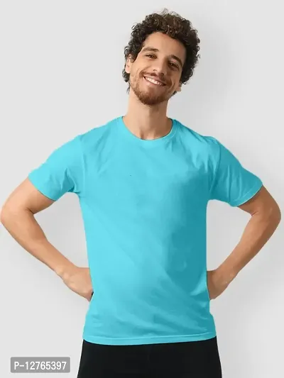 Fantastic Men Cotton T-shirt Aqua Blue-thumb0