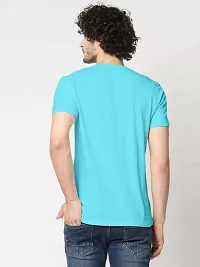 Fantastic Men Cotton T-shirt Aqua Blue-thumb1