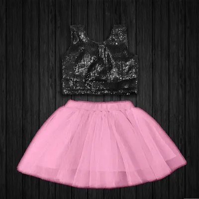 Girl Top And Net Skirt