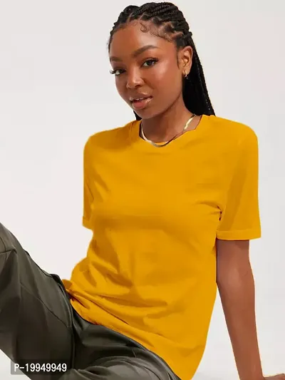 Oversize T-shirt for womens Yellow-thumb0