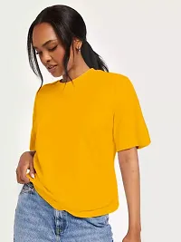 Oversize T-shirt for womens Yellow-thumb3