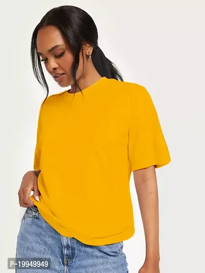 Oversize T-shirt for womens Yellow-thumb4