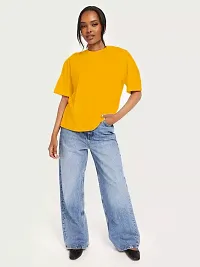 Oversize T-shirt for womens Yellow-thumb1