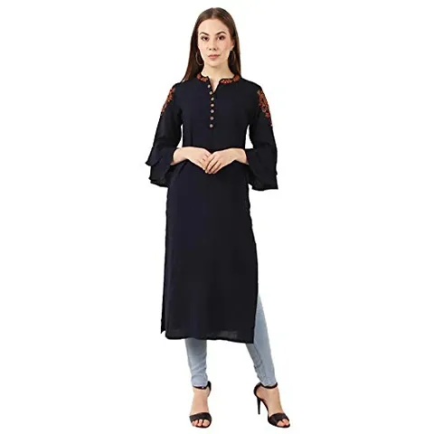 Elegant Rayon Self Design Kurta For Women