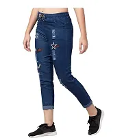 Denim Jeans Look Stretchable Jeggings For Girls and Women-thumb3