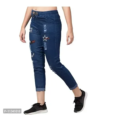 Denim Jeans Look Stretchable Jeggings For Girls and Women-thumb4