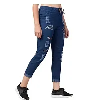 Denim Jeans Look Stretchable Jeggings For Girls and Women-thumb1