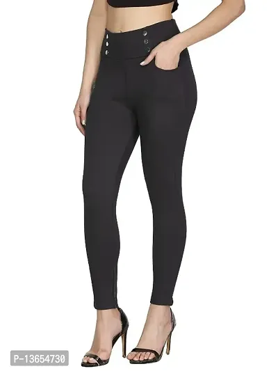 Buy Black Jeggings Stylish and Stretchable High Waist Ankle