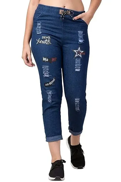 Trendy Printed Jeans for Women