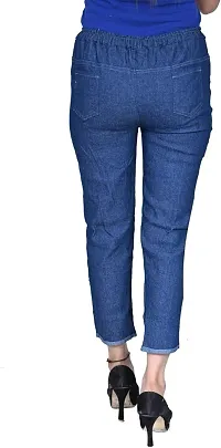 Jeans Look Stylish Jogger For Girls and Womens-thumb2