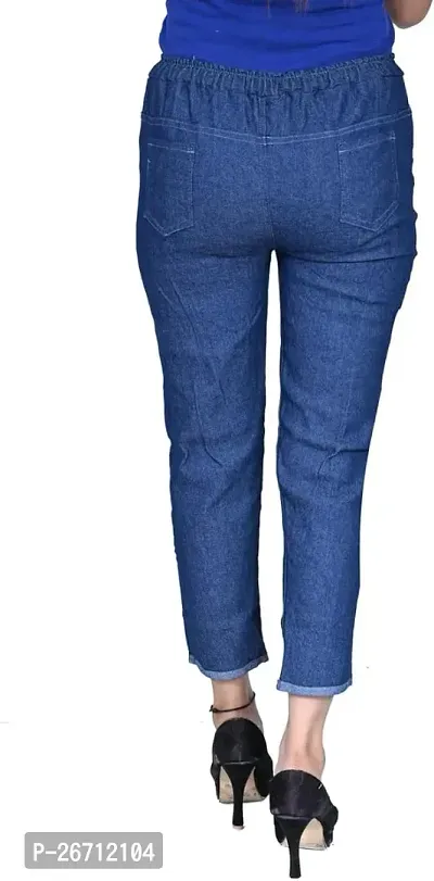 Jeans Look Stylish Jogger For Girls and Womens-thumb3