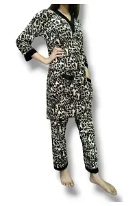 Tiger print soft velvet night suit winter wear (Sona Trends)-thumb1