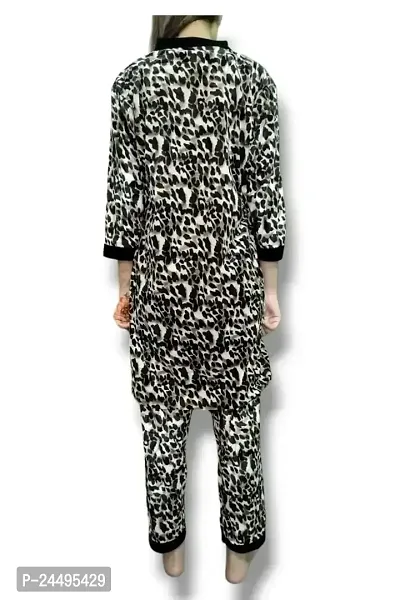 Tiger print soft velvet night suit winter wear (Sona Trends)-thumb4