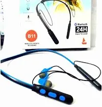 wireless B11 neckband p1 Bluetooth Headset (Assorted, In the Ear)-thumb2