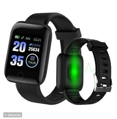 Smartest ID116 Plus Bluetooth Smart Fitness Band Watch with Heart Rate Activity Tracker Waterproof Body, Step and Calorie Counter, Distance Measure, OLED Touchscreen for Men/Women, smart watch-thumb3
