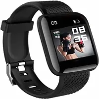 ID-116 Smartwatch for Mens Womens Boys Girls, Bluetooth Smart Fitness Band Watch with Heart Rate Activity Tracker Step  Sports Activity Tracker Smart Watch for-thumb1