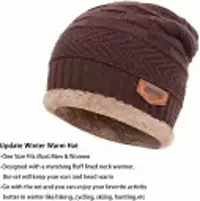 Soft Fur Woven Beannie Cap For Winter-thumb1