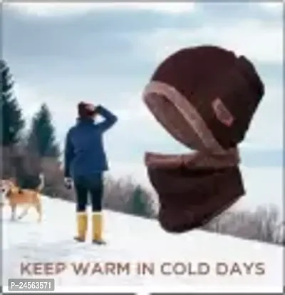 Soft Fur Woven Beannie Cap For Winter-thumb4