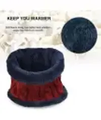 Hot Selling woolen winter cap with muffler set-thumb3