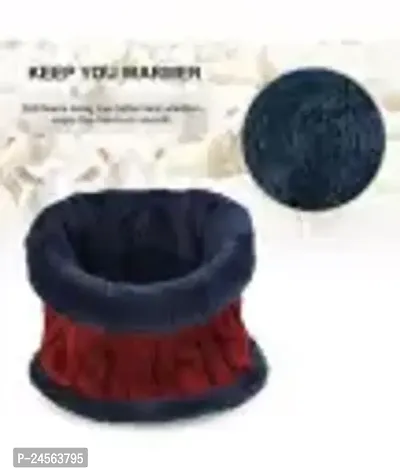 Hot Selling woolen winter cap with muffler set-thumb4