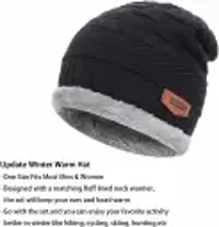 Hot Selling woolen winter cap with muffler set Pack of 2-thumb2
