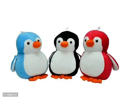 Soft Small Penguin Soft Teddy Bear Soft Toy Birthday Gift for Baby Boys Girls Kids Soft Toys Wedding for Couple Items Pack Black Blue Red 25cm