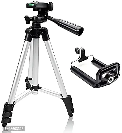 TP TROOPS Tripod for Smartphones  Cameras with Mobile Holder and Carry Bag, Max Operating Height - 4.26 Feet, Load Capacity-4.5 Kg, Lightweight  Sturdy Tripod with Adjustable 3 Way Pan Head-TP-9014-thumb0