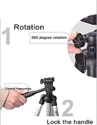 TP TROOPS Tripod for Smartphones  Cameras with Mobile Holder and Carry Bag, Max Operating Height - 4.26 Feet, Load Capacity-4.5 Kg, Lightweight  Sturdy Tripod with Adjustable 3 Way Pan Head-TP-9014-thumb2