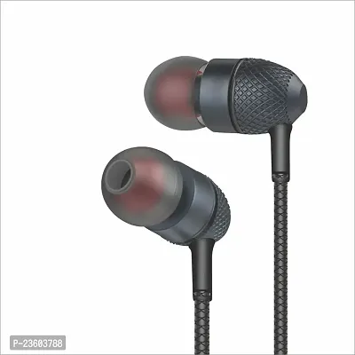TP TROOPS 7101 FG NEW STYLE STEREO EARPHONE Classic Bass Boost Sound Ear Wired Earphones with Mic Wired Headset  (Black, In the Ear)-TP-7101
