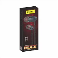 TP TROOPS 7101 FG NEW STYLE STEREO EARPHONE Classic Bass Boost Sound Ear Wired Earphones with Mic Wired Headset  (Black, In the Ear)-TP-7101-thumb1