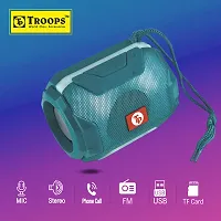 TP TROOPS 10W Bluetooth Speaker Hi-fi Stereo Sound Surround Upto 8 Hours Playback, Best for Mobile, Laptop/PC, Media Players with Multi Modes Aux/TF Card/USB Drive-TP-3076 Cyan-thumb3