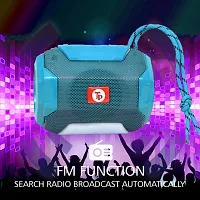 TP TROOPS 10W Bluetooth Speaker Hi-fi Stereo Sound Surround Upto 8 Hours Playback, Best for Mobile, Laptop/PC, Media Players with Multi Modes Aux/TF Card/USB Drive-TP-3076 Cyan-thumb4
