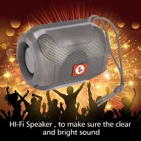 TP TROOPS 10W Bluetooth Speaker Hi-fi Stereo Sound Surround Upto 8 Hours Playback, Best for Mobile, Laptop/PC, Media Players with Multi Modes Aux/TF Card/USB Drive-TP-3076 Grey-thumb3