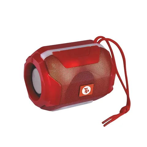 TP TROOPS 10W Bluetooth Speaker Hi-fi Stereo Sound Surround Upto 8 Hours Playback, Best for Mobile, Laptop/PC, Media Players with Multi Modes Aux/TF Card/USB Drive-TP-3076 Red