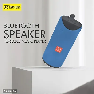 TP TROOPS High Bass Sound Bluetooth Speaker with USB aux sd Card Support - 6 Hours Rechargeable Battery Back Up (Compatible with All Devices) Assorted Colours-6 Months warranty-TP-3053 Blue-thumb4