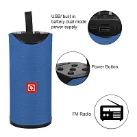 TP TROOPS High Bass Sound Bluetooth Speaker with USB aux sd Card Support - 6 Hours Rechargeable Battery Back Up (Compatible with All Devices) Assorted Colours-6 Months warranty-TP-3053 Blue-thumb1