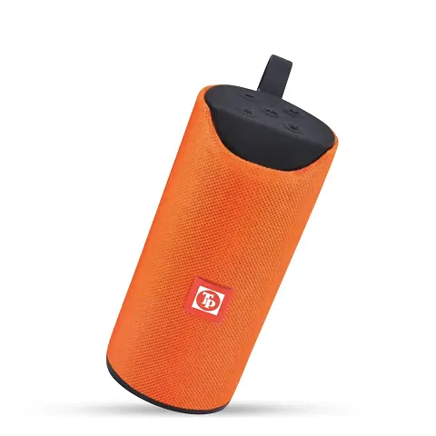TP TROOPS High Bass Sound Bluetooth Speaker with USB aux sd Card Support - 6 Hours Rechargeable Battery Back Up (Compatible with All Devices) Assorted Colours-6 Months warranty-TP-3053 Orange