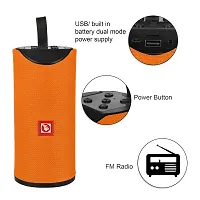 TP TROOPS High Bass Sound Bluetooth Speaker with USB aux sd Card Support - 6 Hours Rechargeable Battery Back Up (Compatible with All Devices) Assorted Colours-6 Months warranty-TP-3053 Orange-thumb2