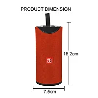 TP TROOPS High Bass Sound Bluetooth Speaker with USB aux sd Card Support - 6 Hours Rechargeable Battery Back Up (Compatible with All Devices) Assorted Colours-6 Months warranty-TP-3053 Red-thumb2