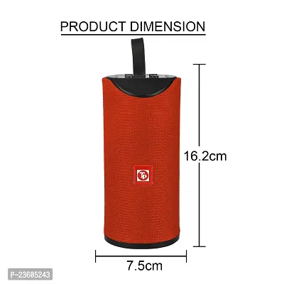 TP TROOPS High Bass Sound Bluetooth Speaker with USB aux sd Card Support - 6 Hours Rechargeable Battery Back Up (Compatible with All Devices) Assorted Colours-6 Months warranty-TP-3053 Red-thumb3