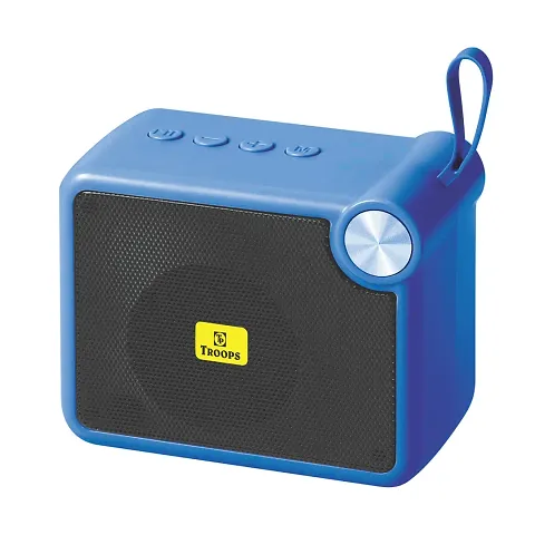 TP TROOPS HIGH BASS SOUND SPLASHPROOF WOOFER FOR DEKSTOP WITH SD,AUX SLOT 48 W Bluetooth Speaker - Blue-TP-3090-Blue