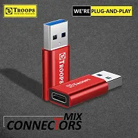 TP TROOPSnbsp;USB Type C Female to USB Male OTG Adapter, Works with Laptops,Chargers,and More Devices with Standard USB A Interface-TP-2244-thumb1