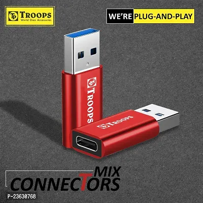 TP TROOPSnbsp;USB Type C Female to USB Male OTG Adapter, Works with Laptops,Chargers,and More Devices with Standard USB A Interface-TP-2244-thumb2
