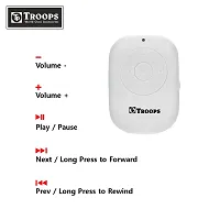 TP TROOPS Mini Clip USB MP3 Music Media Player with Music Player Support  TF/SD Card Slot and Earphone-TP-8018 White-thumb3