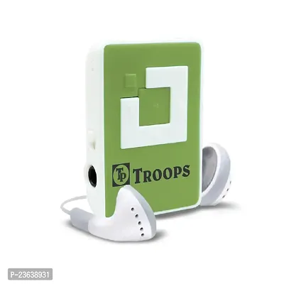 TP TROOPS Mini Clip USB MP3 Music Media Player with Music Player Support  TF/SD Card Slot and Earphone-TP-8003 Green-thumb0