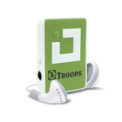TP TROOPS Mini Clip USB MP3 Music Media Player with Music Player Support  TF/SD Card Slot and Earphone-TP-8003 Green