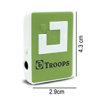 TP TROOPS Mini Clip USB MP3 Music Media Player with Music Player Support  TF/SD Card Slot and Earphone-TP-8003 Green-thumb3