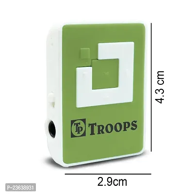 TP TROOPS Mini Clip USB MP3 Music Media Player with Music Player Support  TF/SD Card Slot and Earphone-TP-8003 Green-thumb4